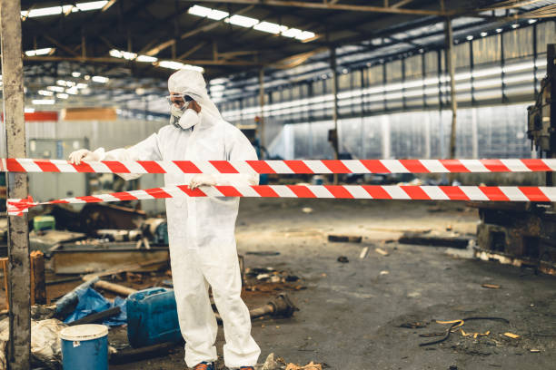 Professional Biohazard technician working in Page, NE